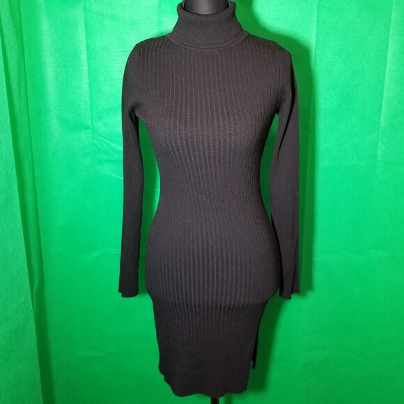 Better Be Women’s Medium Black Sweater Dress Citywear Business Party Warm - Picture 1 of 7